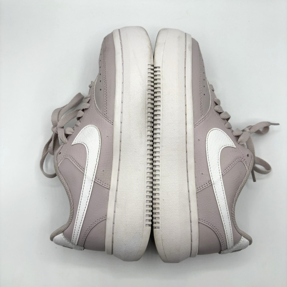 NIKE Court Vision Alta Sneaker Women's Size 7.5 Violet White Leather Shoe - Picture 5 of 8